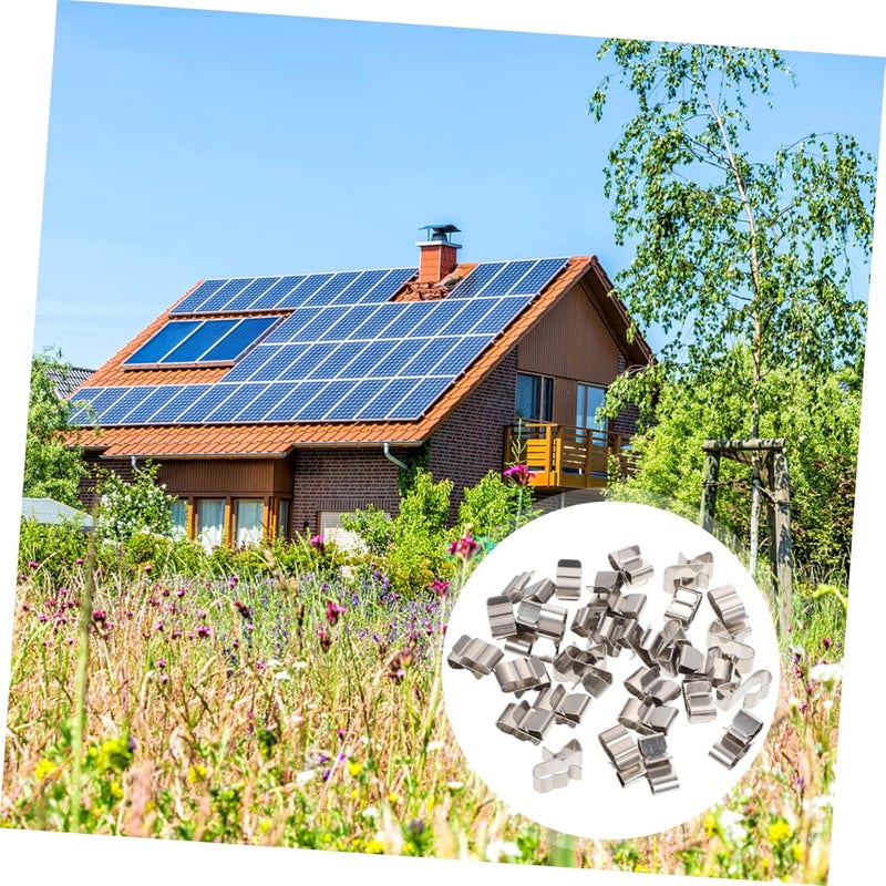 Stainless Steel Solar Panel Cable Clips 1 Set For Wire Management Easy Installation - Image 3